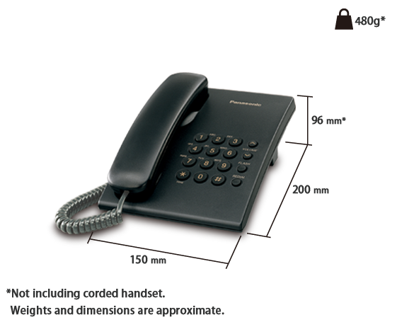 Panasonic KX-TS500MX Telephone Set Without Display
